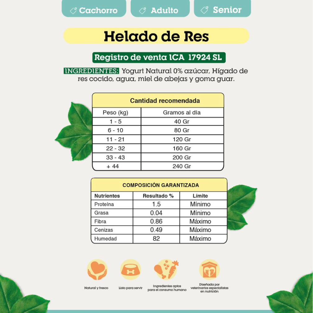 HELADO FUNCIONAL DE RES
