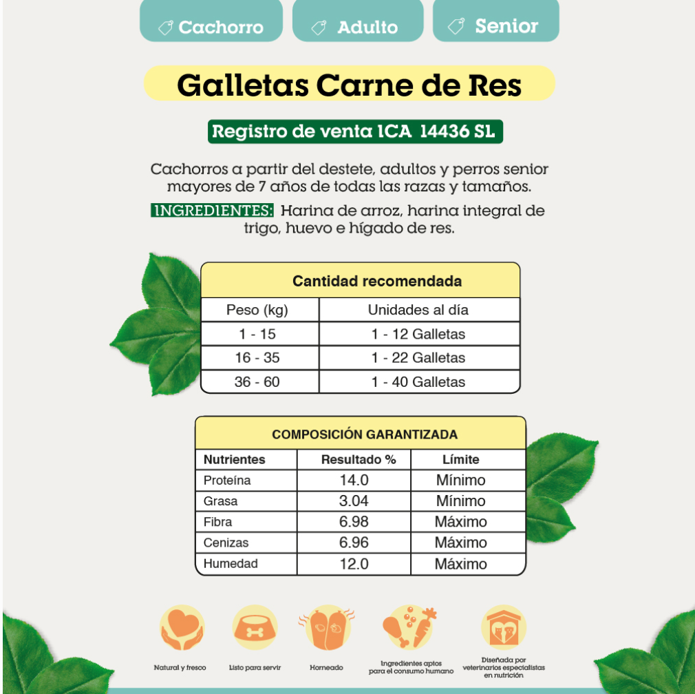 GALLETAS DE ENTRENAMIENTO HÍGADO DE RES