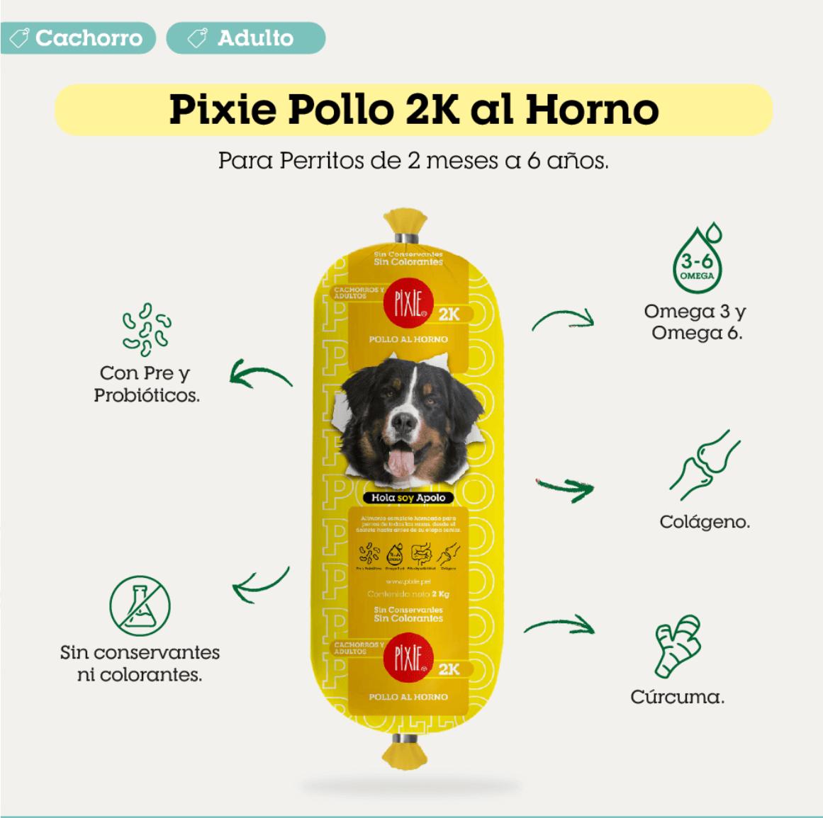 PIXIE HORNEADA DE POLLO 2k