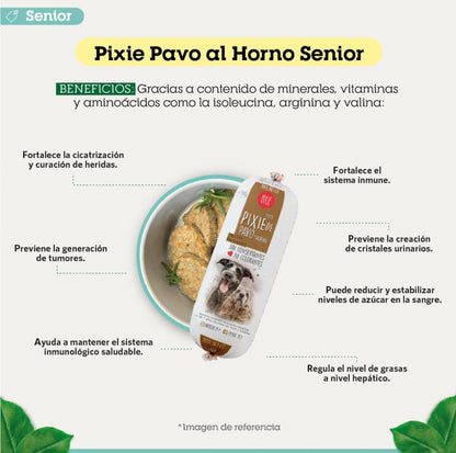 PIXIE PAVO AL HORNO SENIOR 500g