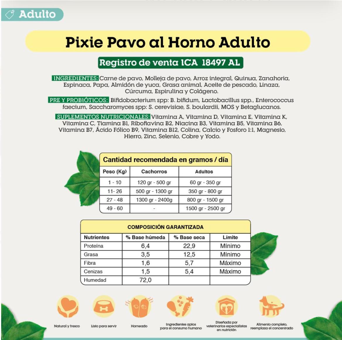 PIXIE PAVO AL HORNO 500gr