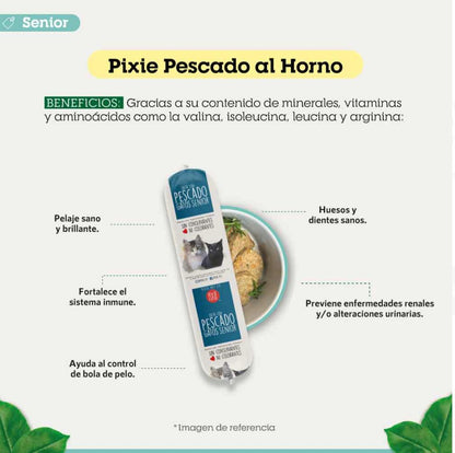 PIXIE PESCADO AL HORNO SENIOR 200g