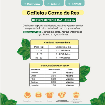 GALLETAS DE ENTRENAMIENTO HÍGADO DE RES