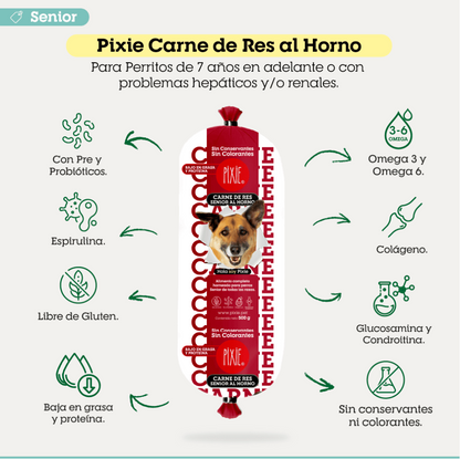 PIXIE DE CARNE SENIOR 500gr