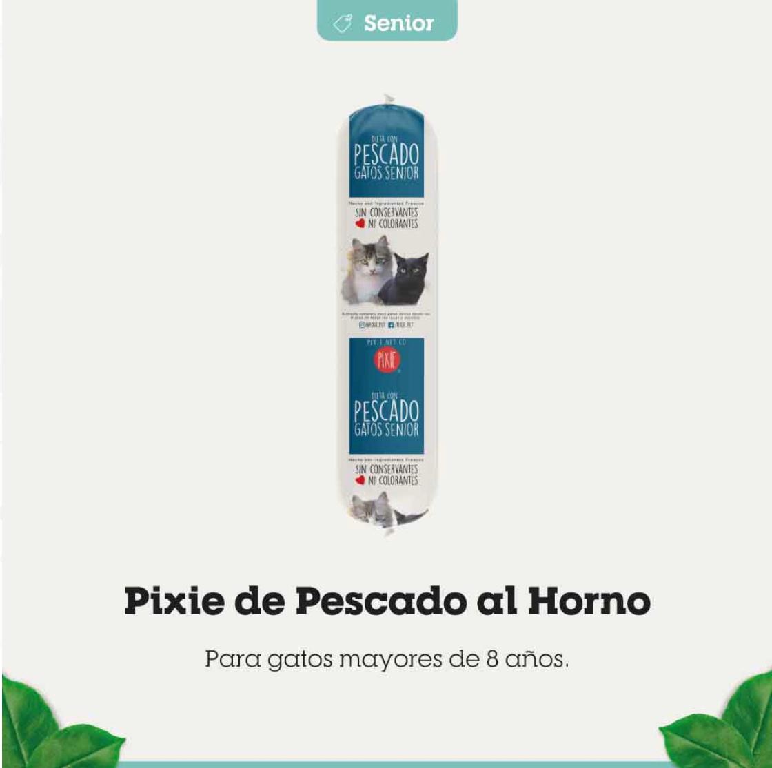 PIXIE PESCADO AL HORNO SENIOR 200g
