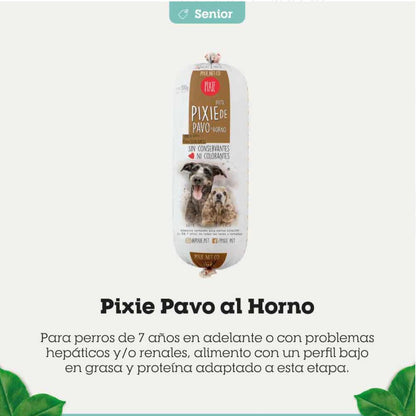 PIXIE PAVO AL HORNO SENIOR 500g