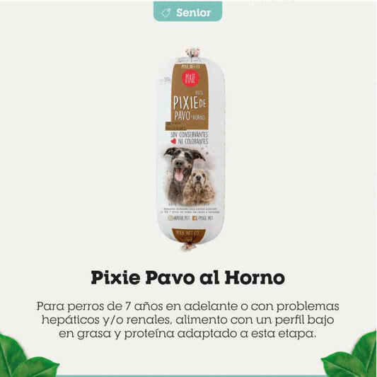 PIXIE PAVO AL HORNO SENIOR 500g